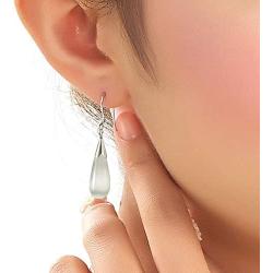 Teardrop Earrings Cats Eye Stone Silver earrings Korean Edition Kpop Earrings Jewelry for Women