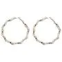 Pearl Beaded Hoop Earrings for Women Vintage Pearly Big Hoop Statement Ear Dangle Earrings with Stud Large Lightweight Pierced Nickle Free Pearl Beaded Hoop Earrings for Women Vintage Pearly Big Hoop Statement Ear Dangle Earrings with Stud Large Lightweight Pierced Nickle Free