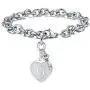M MOOHAM Heart Initial Bracelets for Women Gifts - Engraved 26 Letters Initial Charms Bracelet Stainless Steel Bracelet Birthday Christmas Jewelry Gift for Women Teen Girls