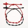cmoonry 6 Pcs/Set Handmade 7 Knots Style Red String Bracelet Adjustable Kabbalah Red Rope Chain Braided Bracelet Amulet for Protection, Evil Eye and Good Luck