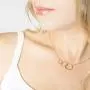 Lucky Star Pendant Necklaces,18k Gold Plated Three Stars Handmade Generations Necklace for Grandma 3 Circles Necklace Mom Granddaughter Mothers Day Jewelry Birthday Gift