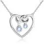 Heart Sister Necklace 925 Sterling Silver Infinity Jewelry for Women Sister Gift Heart Sister Necklace 925 Sterling Silver Infinity Jewelry for Women Sister Gift