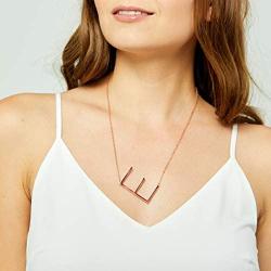 Conceited Initial Monogram Pendant Necklaces