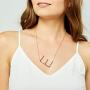 Conceited Initial Monogram Pendant Necklaces