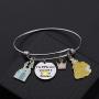 TIIMG Princess Gift Cartoon Princess Charm Bracelet I’m 99% Sure You are A Princess Fairytale Jewelry for Daughter Niece Granddaughter Girlfriend