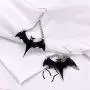 Halloween Gothic Black Bats Dangle Earrings for Women Girls Acrylic Long Dangle Bat Hook Drop Earrings Jewelry Halloween Gothic Black Bats Dangle Earrings for Women Girls Acrylic Long Dangle Bat Hook Drop Earrings Jewelry