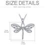 925 Sterling Silver Dragonfly Necklace Dragonfly Gifts for Women Lover Girls Dragonfly Pendant Jewelry