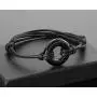 JOVIVI Custom Text Circle of Life Eternity Urn Bracelet for Ashes Cremation Jewelry Stainless Steel Tube Bar Bracelets Adjustable Cord - Free Engraving