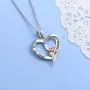 Sister Gift 925 Sterling Silver Always My Sister Forever My Friend Love Heart Engraved Sister Necklace, 18 inches