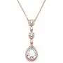 Mariell Cubic Zirconia Y-Shaped Necklace for Brides - Dangling CZ Teardrop Pear-Shaped Wedding Pendant Mariell Cubic Zirconia Y-Shaped Necklace for Brides - Dangling CZ Teardrop Pear-Shaped Wedding Pendant