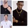 PROSTEEL Punk Rock Necklace,M16A4 Rifle Shape Pendant & Chain，Cool Men Jewelry,Gift for Him