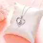 925 Sterling Silver Animal Jewelry Sea Otter Heart Pendant Necklace for Women 925 Sterling Silver Animal Jewelry Sea Otter Heart Pendant Necklace for Women