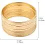 Nicole Miller New York Gold Multibangle Set of 12 Plain Matte Glossy Bangle Bracelets
