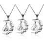 Misola I Love You to The Moon and Back Women Pendants Necklace Best Christmas Birthday Gifts for Mom Daughter Grandama Sisther Jewelry Gifts for Daughter Form Mom and Dad
