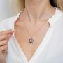 ENZOMAR Butterfly Necklaces for Women - Dainty Necklace For Women, Layered Gold Necklaces For Women, Mom Necklace, Mothers Day Jewelry, Girlfriend Birthday, Necklaces For Women, Fashion Jewelry, Pendant Necklace, Silver, Rose Gold Necklaces For Women
