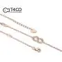 T400 925 Sterling Silver Rose Gold Infinity Pendant Necklace Link Bracelet with AAA Cubic Zirconia Gift for Women Girls