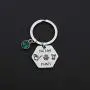 KUIYAI Funny Gardening Keychain I Wet My Plants with Green Birthstone Charm Keyring Plant Lover Gift Florist Jewelry