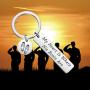 CYTING Military Gift My Heart is Where His Boots are Army Keychain Deployment Jewelry Gift for Soldier Military Wife/Mom