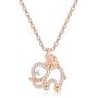 Horse Elephant Gifts for Women Girls, 14K Gold Plated Cubic Zirconia Elephant Horse Pendant Necklace for Women Girls Kids Jewelry Gifts, Mothers Day Valentines Gifts for Mom Daughter Friend Grandma