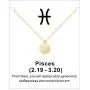 Your Always Charm Zodiac Necklace,Astrology Horoscope Constellation Zodiac Sign Pendant Necklace for Women and Girls