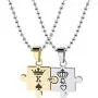 Ckysee Couples Necklace - Love Necklace For Couples, Women Men, Girlfiend And Boyfriend Matching Necklaces Stainless Steel King & Queen Relationship Necklaces K & Q Puzzle Pendant 1 Pairs Ckysee Couples Necklace - Love Necklace For Couples, Women Men, Girlfiend And Boyfriend Matching Necklaces Stainless Steel King & Queen Relationship Necklaces K & Q Puzzle Pendant 1 Pairs