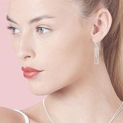 Boma Jewelry Sterling Silver Rectangle Tree Silhouette Dangle Earrings