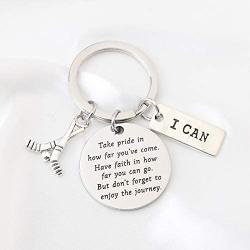 FUSTMW Ice Hockey Keychain Gifts Hockey Team Keychain Hockey Player Inspiration Gifts Ice Hockey Senior Gift for Boys Girls Ice Hockey Gift