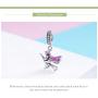 Lorrifal 925 Sterling Silver Halloween Dangle Charm Bead Jewelry Pendant Necklace Fit Pandora Bracelet for Women Teen Girls Gift