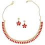 MUCH-MORE Indian Bollywood Zircon & Crystal Stone Fashion Traditional Necklace Set