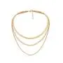Denifery Gold/Silver Plated Flat Snake Chain Adjustable Punk Layered Necklace Snake Bone Choker Necklaces Minimalist Necklace Chain Jewelry for Women and Girls (Gold A) Denifery Gold/Silver Plated Flat Snake Chain Adjustable Punk Layered Necklace Snake Bone Choker Necklaces Minimalist Necklace Chain Jewelry for Women and Girls (Gold A)