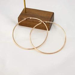 Large Gold Hoop Earrings for Women - Stainless Steel Healthy Choice for Sensitive Ears