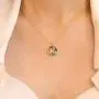 SISMIURRA Initial Necklace for Women, 18K Gold Plated Copper or Sterling Silver A-Z 26 Letter Pendant Necklace, AAAAA Rainbow Cubic Zirconia Round Necklace, Delicate Gifts for Her