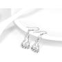 Irish Earrings Sterling Silver Celtic Knot Dangle Earrings Claddagh Earrings Jewelry with Fishhook for Women Girls Christmas Gifts