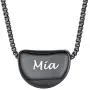 U7 Womens Tiny Heart Necklace Stainless Steel Link Chain 3D Vivid Love Hearts Pendant for Girls Lover, Customizable