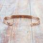 Joycuff Memorial Gift for Loss of Mom Dad Grandma Grandpa Son Sister Husband Brother Rose Gold Sympathy Bracelet Bereavement Cuff Remembrance Bangle