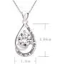 ALOV Jewelry Sterling Silver She Believed she Could so she did Cubic Zirconia Pendant Necklace ALOV Jewelry Sterling Silver She Believed she Could so she did Cubic Zirconia Pendant Necklace