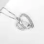 Penguin Necklace Sterling Silver Cubic Zirconia Heart Shape Penguin Gifts for Women Girls, 18''