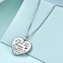 Sister Gifts from Sister, Sterling Silver Sister Pendant Necklace Jewelry, Birthday Jewelry Gift Necklaces for Sisters