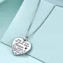 Sister Gifts from Sister, Sterling Silver Sister Pendant Necklace Jewelry, Birthday Jewelry Gift Necklaces for Sisters Sister Gifts from Sister, Sterling Silver Sister Pendant Necklace Jewelry, Birthday Jewelry Gift Necklaces for Sisters