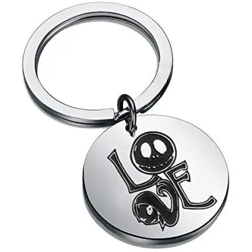 Nightmare Before Christmas Love Sally and Jack Keychain Love Never Dies Jewelry Nightmare Before Christmas Love Sally and Jack Keychain Love Never Dies Jewelry
