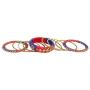 Efulgenz Fashion Jewelry Indian Bollywood Gold Plated Crystal Beaded Multicolor Silk Thread Tassel Bracelet Bangle Set