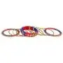 Efulgenz Fashion Jewelry Indian Bollywood Gold Plated Crystal Beaded Multicolor Silk Thread Tassel Bracelet Bangle Set
