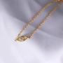 Blossom & Hue Tiny Evil Eye Bracelet in Sterling Silver 18K Gold Filled