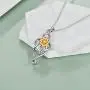 ONEFINITY Sunflower Necklace Sterling Silver Musical Note Sunflower Pendant Jewelry Gifts for Women ONEFINITY Sunflower Necklace Sterling Silver Musical Note Sunflower Pendant Jewelry Gifts for Women