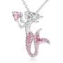 Little Mermaid Pendant Necklace for Women Teen Girls, Fairytale Mermaid Girls Jewelry Gifts