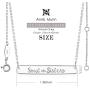 Annis Munn Soul Sister Necklace - 925 Sterling Silver Adjustable Engraved Bar Pendant Friendship Graduation Christmas Jewelry Birthday Gift