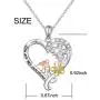 YinShan 925 Sterling Silver Heart Animal Pendant Necklace Jewelry for Women YinShan 925 Sterling Silver Heart Animal Pendant Necklace Jewelry for Women