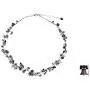 NOVICA Dyed Gray Cultured Freshwater Pearl and Tourmalinated Quartz Necklace, 16.5'' River of Night NOVICA Dyed Gray Cultured Freshwater Pearl and Tourmalinated Quartz Necklace, 16.5'' River of Night