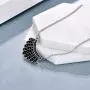 POPLYKE Dissent Collar Necklace for Women Sterling Silver RBG Necklace Jewelry Gifts for Fans of Ruth Bader Ginsburg