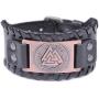 VASSAGO Vintage Wicca Odin’s Symbol of Warriors Valknut Viking Runes Charm Belt Buckle Bracelet
